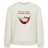 Ep Yatayın Baskılı Premium Oversize Sweatshirt